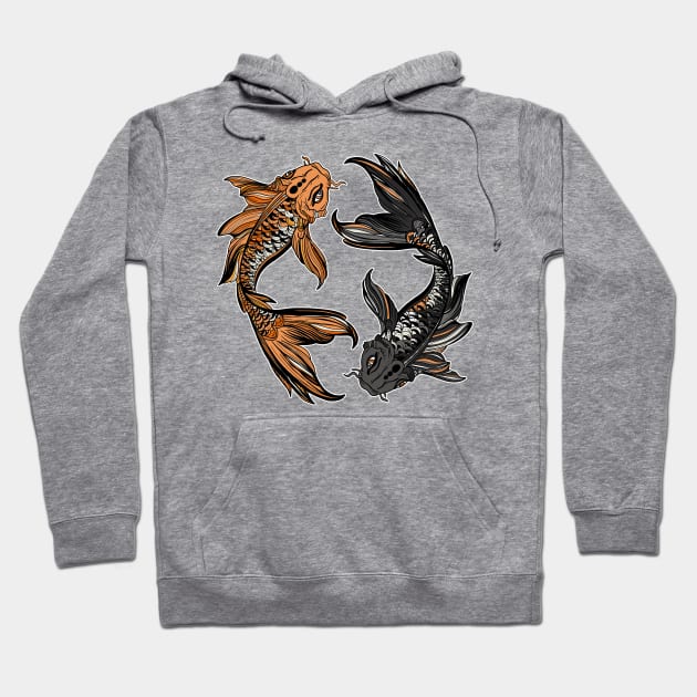 Koi Fish Hoodie by valentinahramov